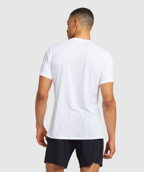 Panske Tricka Gymshark Arrival Biele | BM5421806
